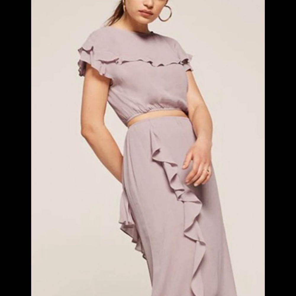REFORMATION lilac two piece